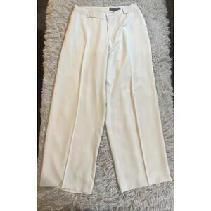 Banana Republic Cream Wide-Leg Trousers